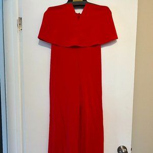 "Power of Love Red Strapless Jumpsuit" - Red strapless jumpsuit - Lulus. Size S.